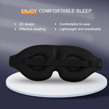 Masque de sommeil 3D réglable – Confort & occultant