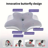 Oreiller cervical en mousse mémoire – Forme papillon, confort & anti-douleur