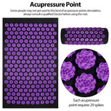 Tapis d’acupression yoga – Massage corps & coussin à picots