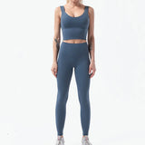 Ensemble yoga femme – Leggings taille haute & brassière