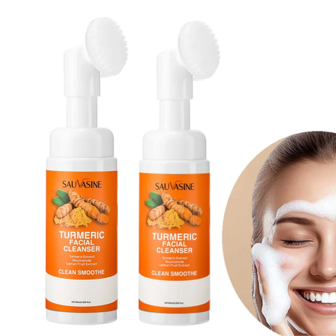 Nettoyant visage curcuma & citron – Éclat & hydratation