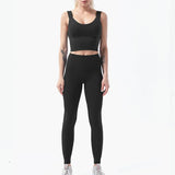 Ensemble yoga femme – Leggings taille haute & brassière
