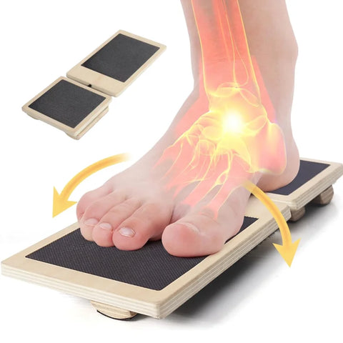 Planche d’équilibre en bois – Renfort cheville & correction posture