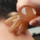 Gua Sha en résine pieuvre – Massage visage & corps, détente musculaire