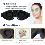 Masque de sommeil 3D réglable – Confort & occultant
