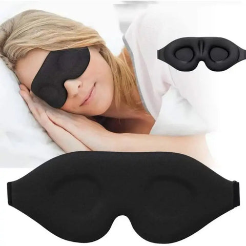 Masque de sommeil 3D réglable – Confort & occultant