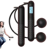 Corde à sauter sans fil lestée – Compteur intégré fitness