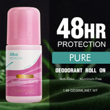 Déodorant roll-on femme 48h – Sans aluminium, aux extraits végétaux (50ml)