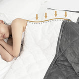 Couverture lestée grise – Anti-stress & relaxante