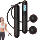 Corde à sauter sans fil lestée – Compteur intégré fitness