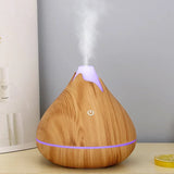 Diffuseur huiles essentielles 350ml – Bois, LED & télécommande