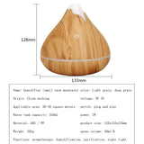 Diffuseur huiles essentielles 350ml – Bois, LED & télécommande