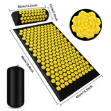Tapis d’acupression yoga – Massage corps & coussin à picots