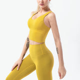 Ensemble yoga femme – Leggings taille haute & brassière
