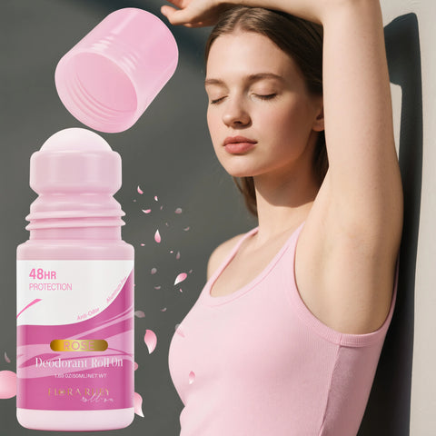 Déodorant roll-on femme 48h – Sans aluminium, aux extraits végétaux (50ml)