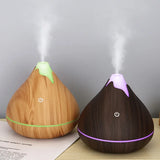 Diffuseur huiles essentielles 350ml – Bois, LED & télécommande