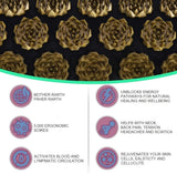Tapis d’acupression yoga – Massage corps & coussin à picots