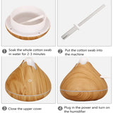 Diffuseur huiles essentielles 350ml – Bois, LED & télécommande