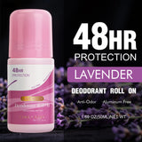 Déodorant roll-on femme 48h – Sans aluminium, aux extraits végétaux (50ml)