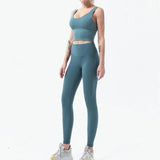 Ensemble yoga femme – Leggings taille haute & brassière